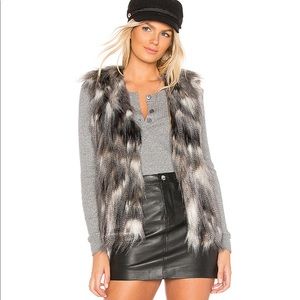 Cupcakes and Cashmere faux fur vest Frisco
